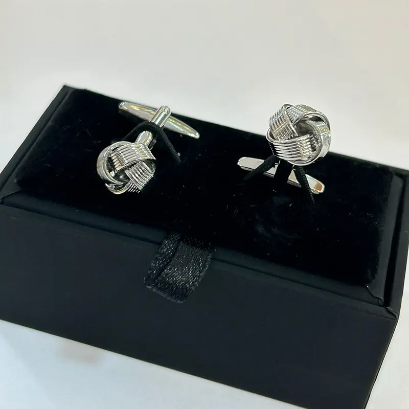 Knot Design Twist Mechanism Men's Fashion Cufflinks